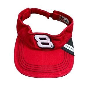 Dale Earnhardt Visor NASCAR Racing Chase Authentics Cap Adjustable Jr. Adult Red